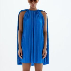ZARA Cape blue dress